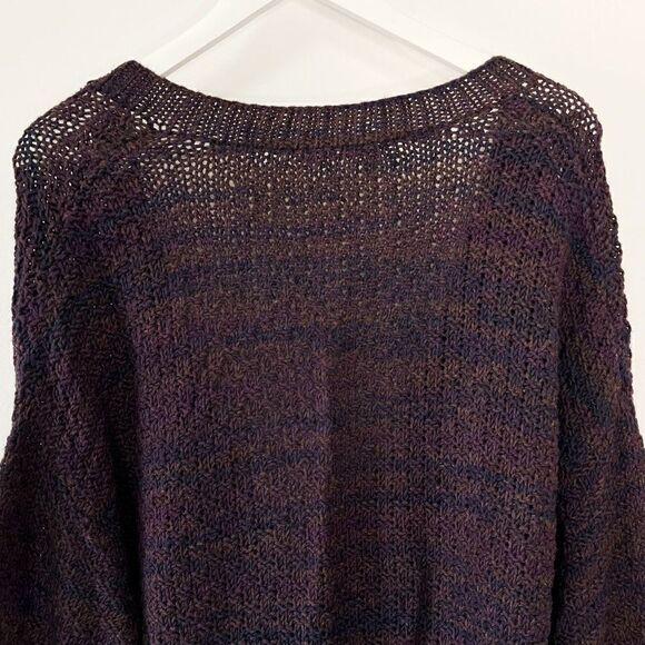 10 Crosby Derek Lam Burgundy Wool Blend Oversized V Neck Button Up Cardigan - Picture 6 of 9